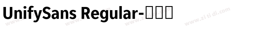 UnifySans Regular字体转换